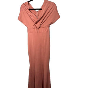 Size S Blush Pink Cap Sleeve Long Dress